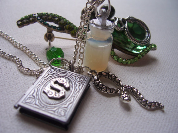 snapes memories charm necklace slytherin