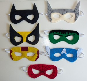 Super Saturday Craft Ideas 2012 on Tutorial Tuesday  Superhero Party Masks    Geek Crafts