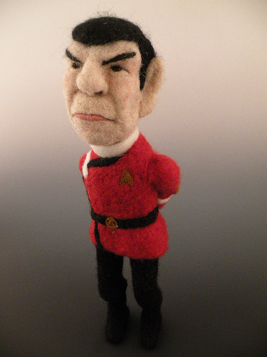 Needlefelted Spock
