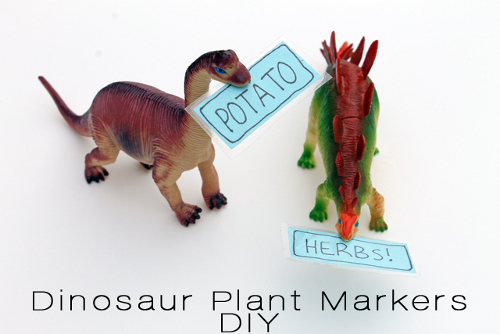 DIY Dinosaur Plant Markers
