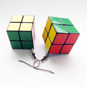 Rubik's Cube 2x2 Earrings