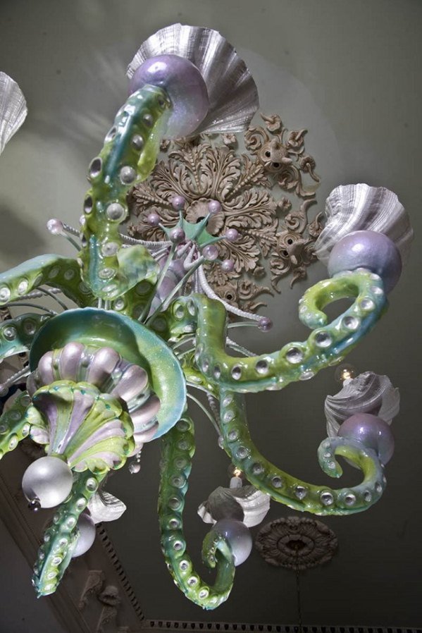 octopus tentacle chandeliers
