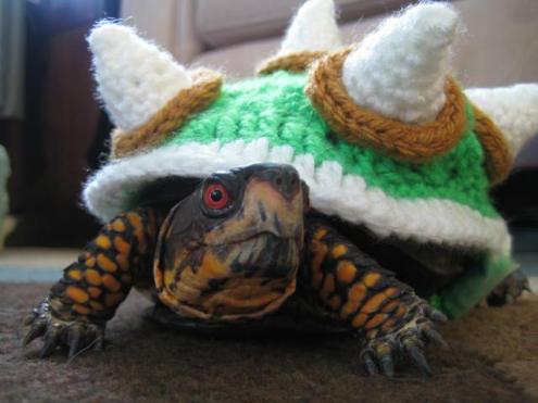 Crocheted Bowser Sweater