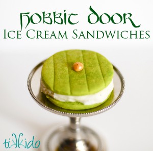 hobbit door ice cream sandwiches with text