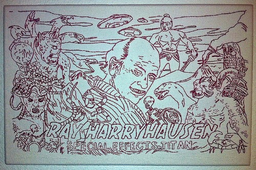 Ray Harryhausen Embroidery