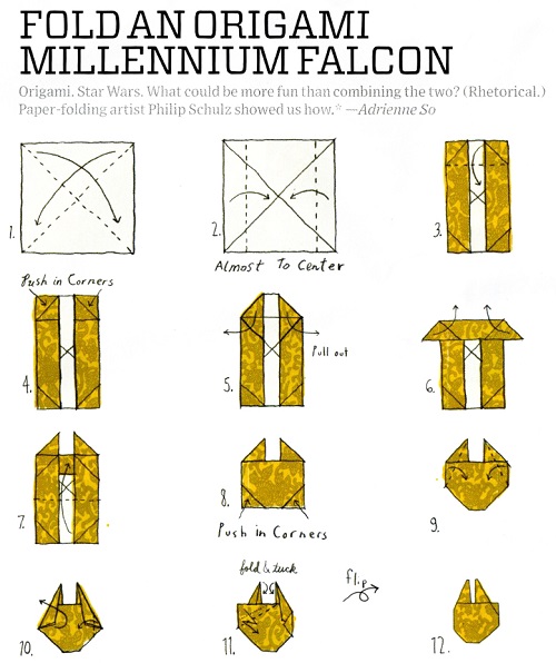 Origami Millennium Falcon
