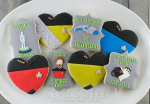 Star Trek Valentine Cookie platter