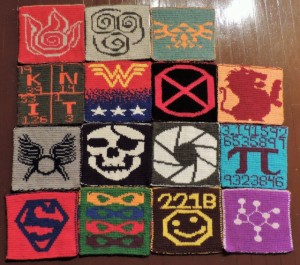 Geek-a-long Blanket squares by Megan-Anne Llama