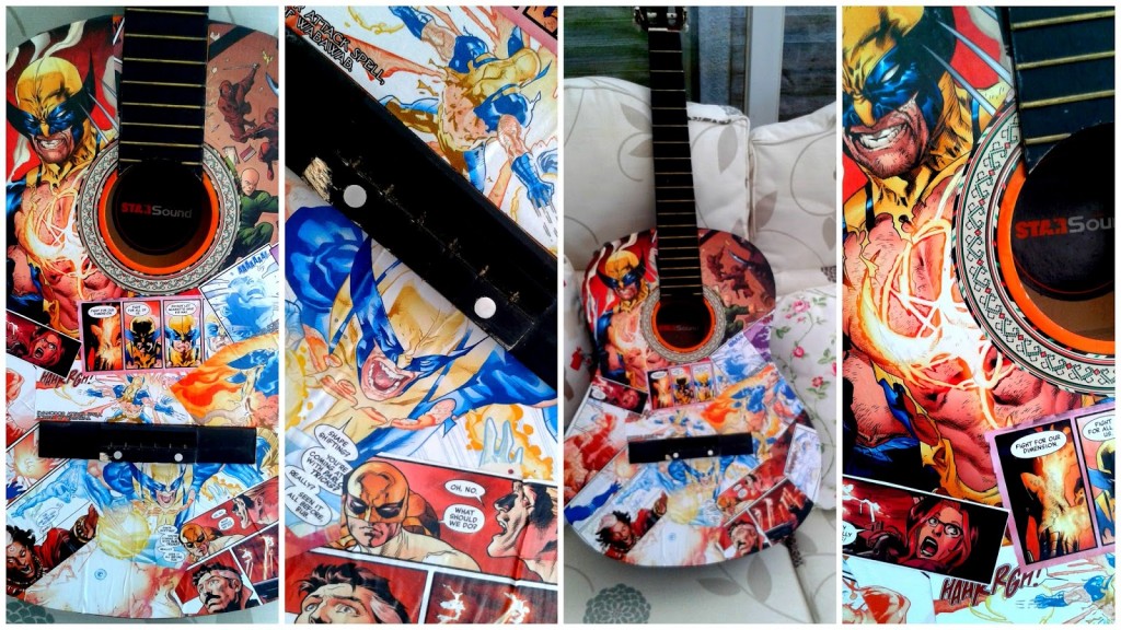 Comic Book Guitar by Crafty Geeks