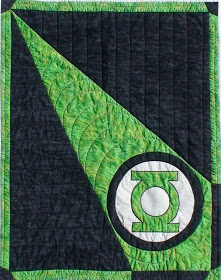 Green Lantern baby quilt By Jennys Quilts