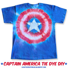 captain america tie dye shirt instructions