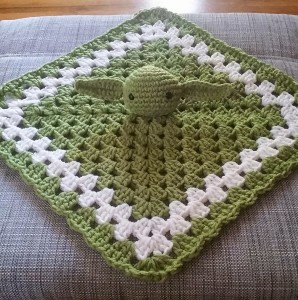 Crochet Yoda lovey by Kristen McCrory