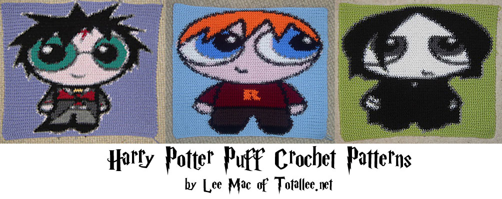 Harry Potter puff crochet patterns by Lee Mac