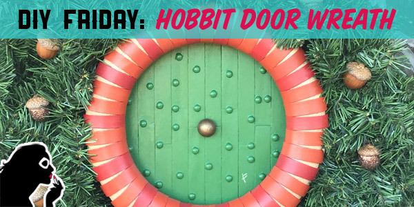 Hobbit Door Wreath from Set to Stunning
