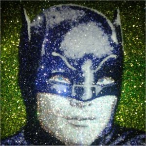 Adam West Batman Glitter Art