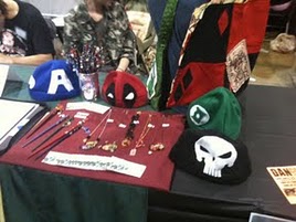 Chicago Comic Con 2011 superhero fleece hats