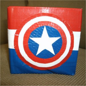Captain America Duct Tape Wallet