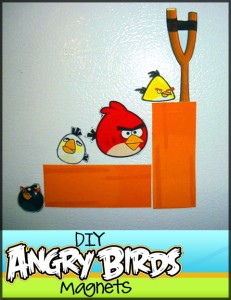 DIY Angry Birds magnets