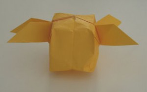 Harry Potter origami golden snitch