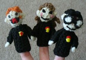 Harry Potter Puppet Pals crochet finger puppets
