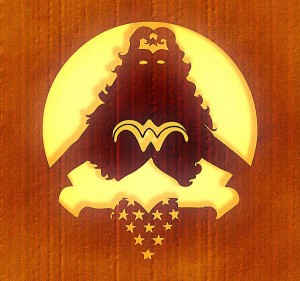 Wonder Woman Jack-O-Lantern Pumpkin Carving pattern