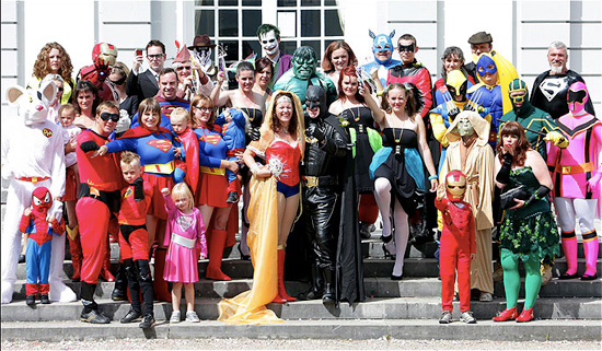 Superhero Wedding party