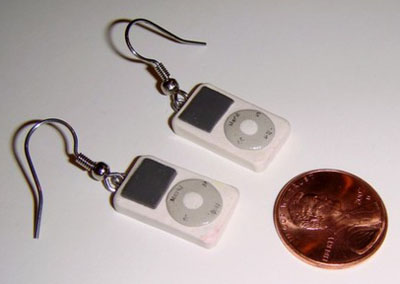 Polymer Clay iPod Earrings