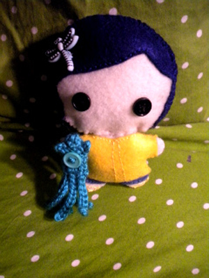 Coraline Plushie and Mr. Squiddy