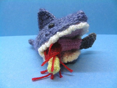 Crocheted Great White Shark