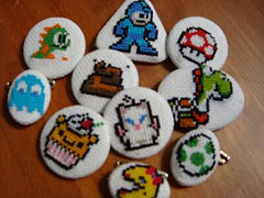 Cross Stitched Buttons