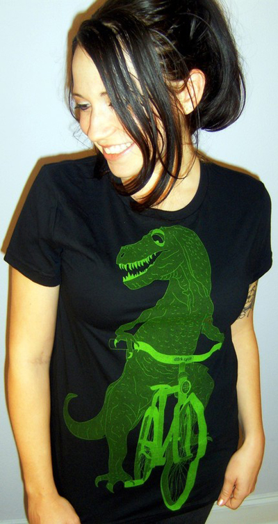 Dinosaur on a Bicycle T-shirt