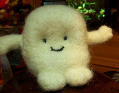 Dr. Who Needle-felted Adipose