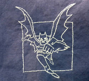 Batman Embroidered Napkin
