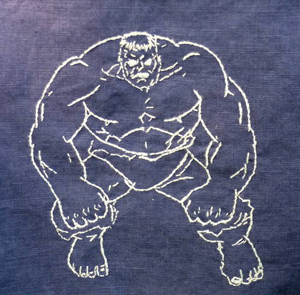 The Hulk Embroidered Napkin