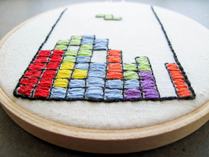 Embroidered Tetris