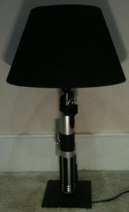 finished light saber lamp off