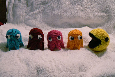 Crocheted Pac-Man