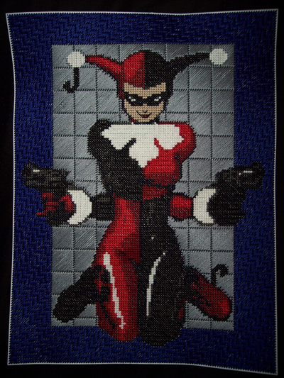 Harley Quinn Cross-stitch