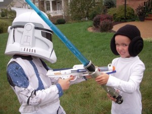 Leia and Storm Trooper