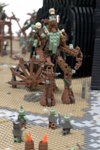 Last March of the Ents lego project - Treebeard with Merry & Pippin