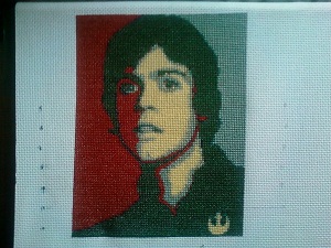 Luke Skywalker Cross-Stitch