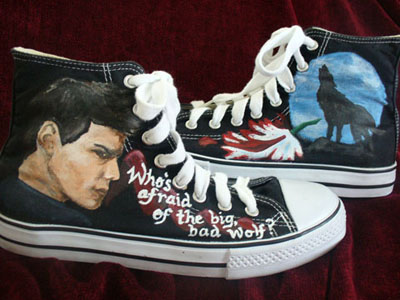 Painted New Moon Sneakers