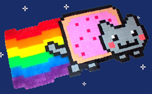 Perler Bead Nyan Cat