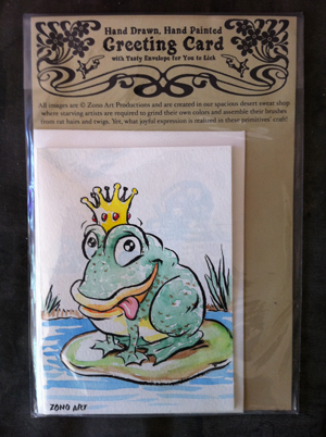Frog Prince Greeting Card by Rik Livingston