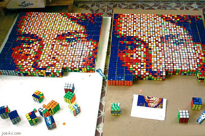 Rubiks Cube Mosaic Puzzle