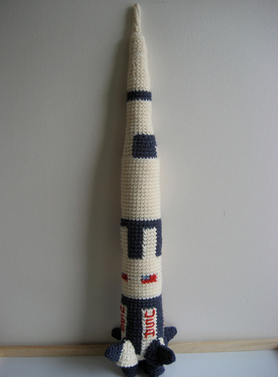 Crocheted Saturn V