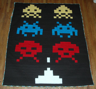 Space Invaders Quilt
