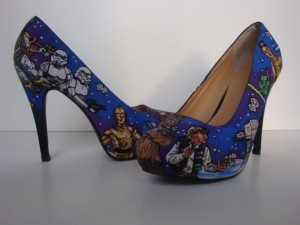 hand-painted Star Wars shoes
