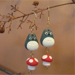 Totoro Mushroom Earrings