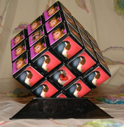 Valentine's Day Rubiks Cube with Photos